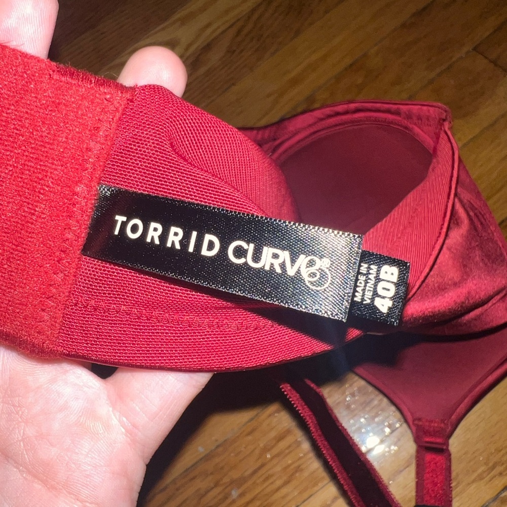 Torrid Curve 360 Back Smoothing Lightly Lined Everyday Bra in Red Size 40B NEW - Picture 6 of 6